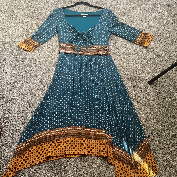 Anthropology Maeve beloved midi boho dress size medium - Picture 10 of 14